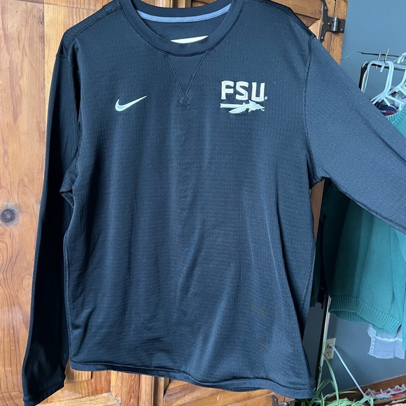 NIKE Florida State Seminoles FSU Sideline Apparel Crewneck Pullover Size Large - Picture 6 of 12